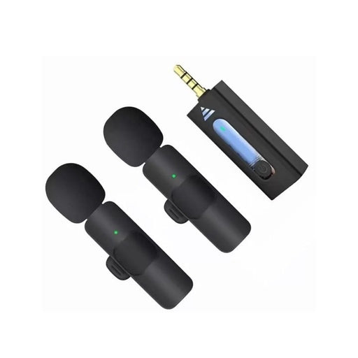 K35Pro Wireless Lavalier Mic with Noise Reduction – 3.5Mm AUX (4-Pole) for Mobile, Camera & More