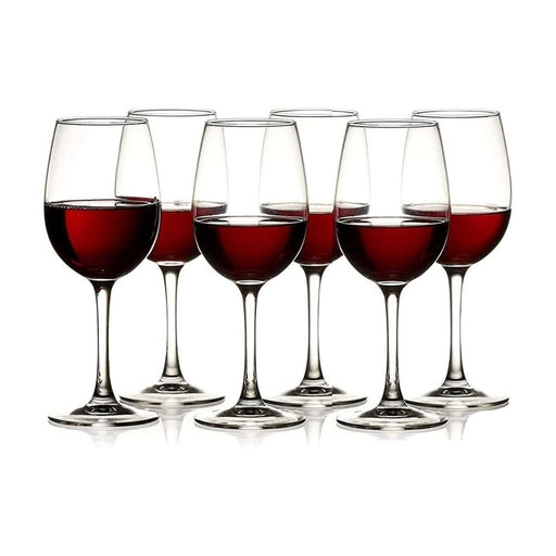 6 Pcs Wine Glasses Set Crystal Clear Premium Glasses - 330ML