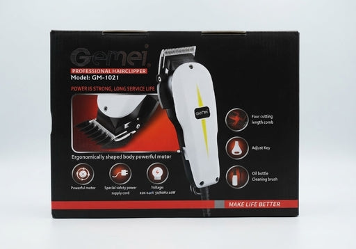 Geemy GM-1021 Professional Electric Hair Clipper Adjustable Blade Variable Speed Trimmer Set SMT