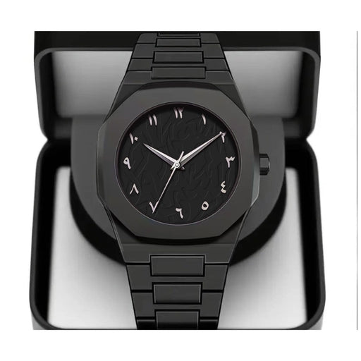Men’s Arabic Quartz Watch – Simple Business Style Fashion Wristwatch