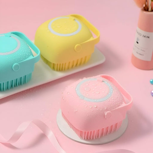 Cleaning Bath Brush, Silicone Soft Bath Body Brush 1 Piece Random Colours