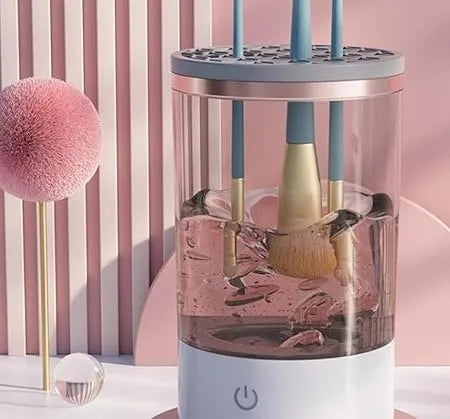 Portable USB Electric Makeup Brush Cleaner – Automatic Washing & Drying Machine for Various Brush