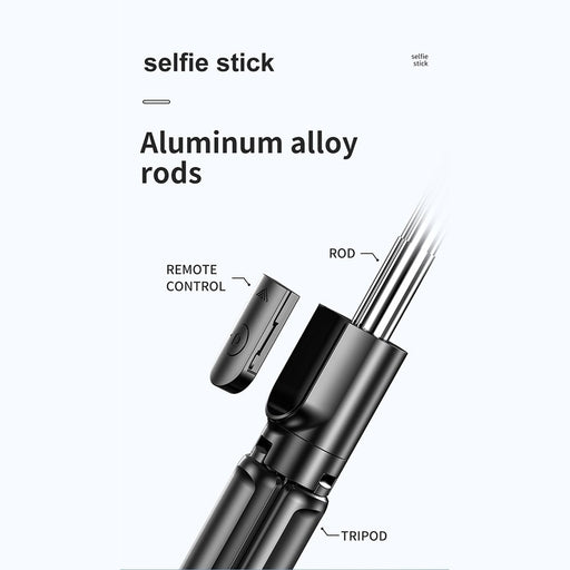 S03 Bluetooth Selfie Stick with Light Selfie Stick Monopod Tripod Remote Adjustable Height