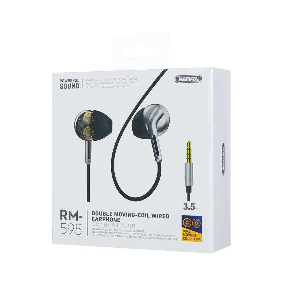 Remax RM-595 Double Moving-Coil Wired Earphone