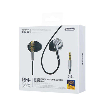 Remax RM-595 Double Moving-Coil Wired Earphone