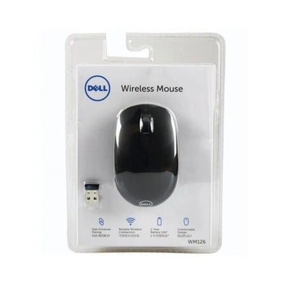 Dell WM-123 Wireless Optical Mouse (Black) - USB