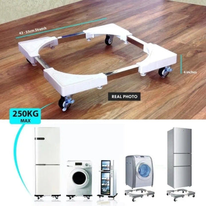 Multifunctional Movable Base Washing Machine & Fridge Stand with Wheels[56 Cm]