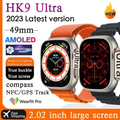 HK 9 ULTRA Amoled Display Chat GPT Supported Premium Smart watch