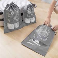 Waterproof Shoe Organizer Bag with Window - Foldable Travel Storage for Luggage & Gym