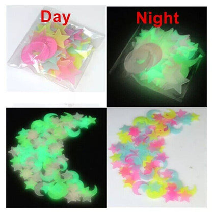 High Radium Star Stickers High Quality 3D Light Emitting Stars - 40 Pcs Radium Luminous Stars