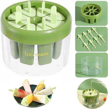 Ice Cream Molds Reusable Popsicle Mold Set 8 Pieces Homemade
