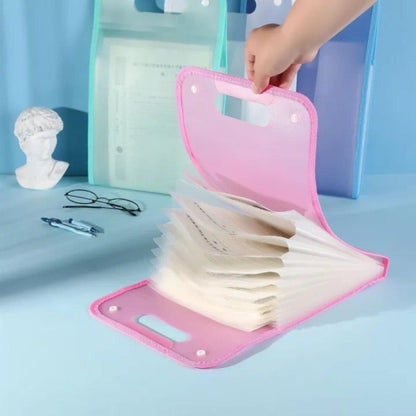 Office Storage, Portable File Bag Layers Data Book Large Capacity File Holder