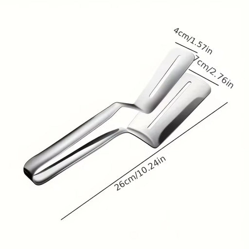 Multi-Purpose Stainless Steel Cooking Tongs: Spatula, BBQ Clip, & More - Durable, Ergonomic