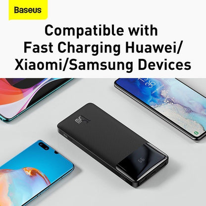 Baseus 10000MAh 15W Fast Charging Type-C Output Power Bank with Bipow Digital Display Power Bank