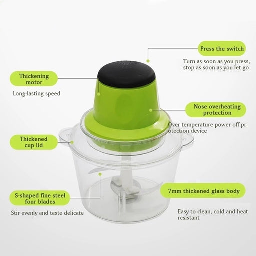 Electric Kitchen Kanwood Cooking Machine 2L Meat Grinder, Vegetable and Nuts Chopper