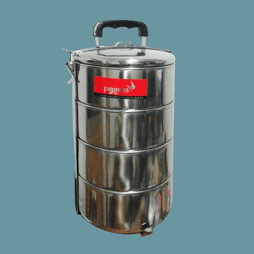 Food Carrier Stainless Steel Heavy Tiffin Lunch Container (1Pc)