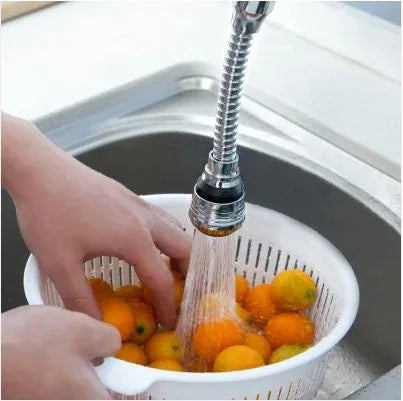 Turbo Flex 360 Flexible Faucet Sprayer | Stainless Steel Sink Nozzle & Aerator Extension