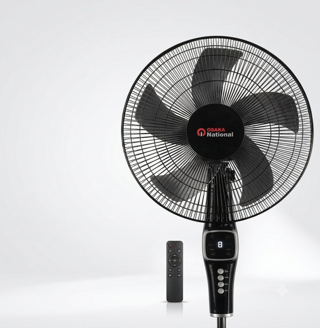 Remote Stand Fan 16" 5 Blade Super Speed