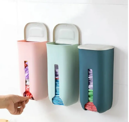 Wall Mount Grocerey Garbage Bag Storage Organizer