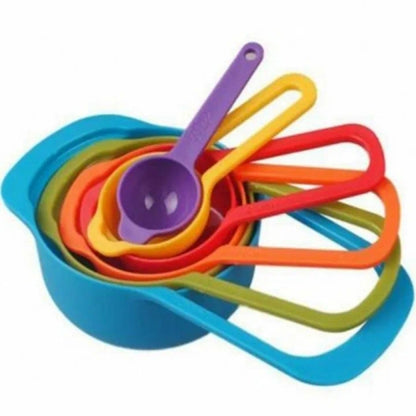 Measuring Cup and Spoon Set - Multi Color