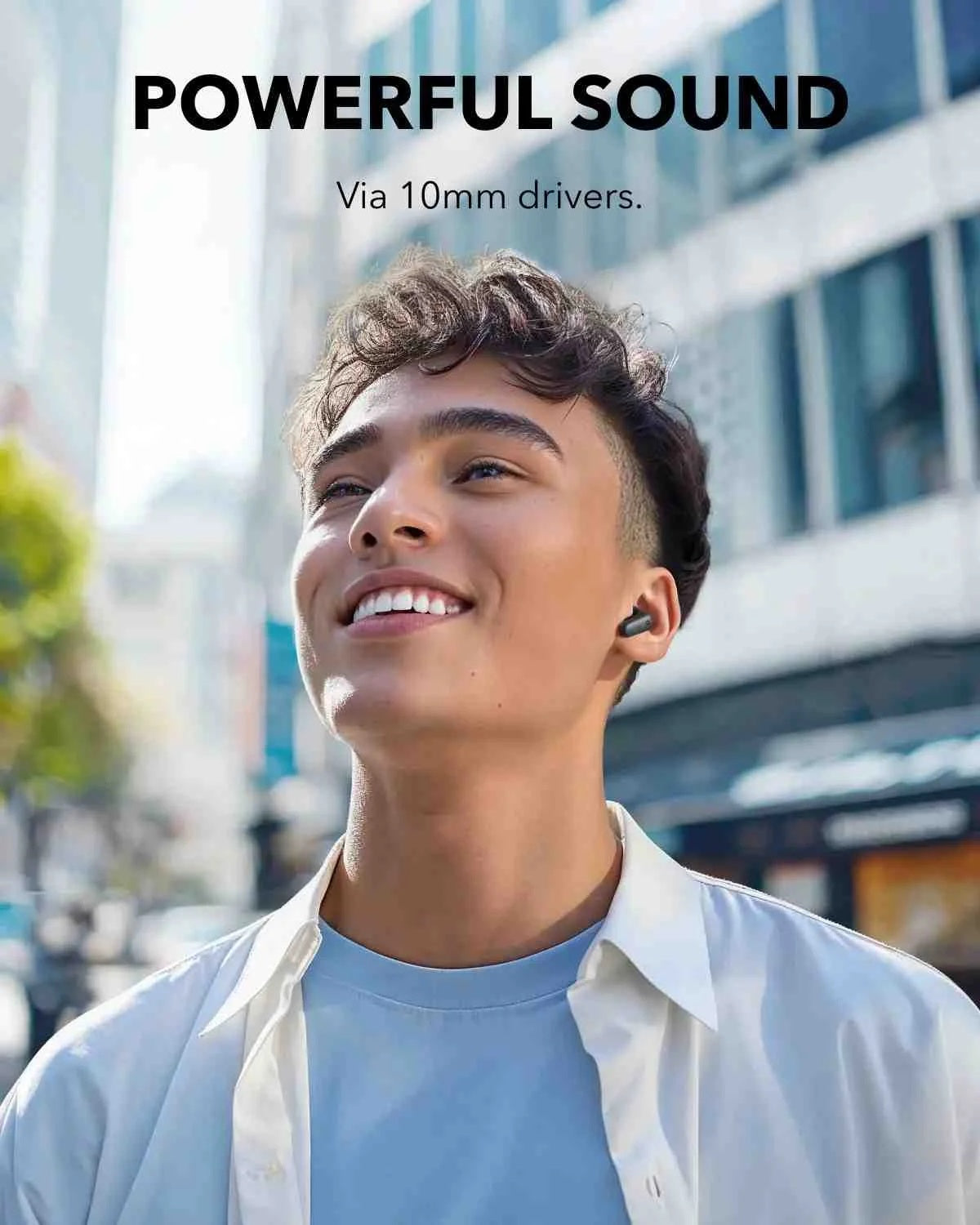 Anker Soundcore R50i NC Noise Cancelling Earbuds, Strong and Smart ANC , Powerful Bass, Up to 45H Playtime, 2-in-1 Case and Phone Stand, IP54, Wireless Earbuds, Bluetooth 5.4, App Control