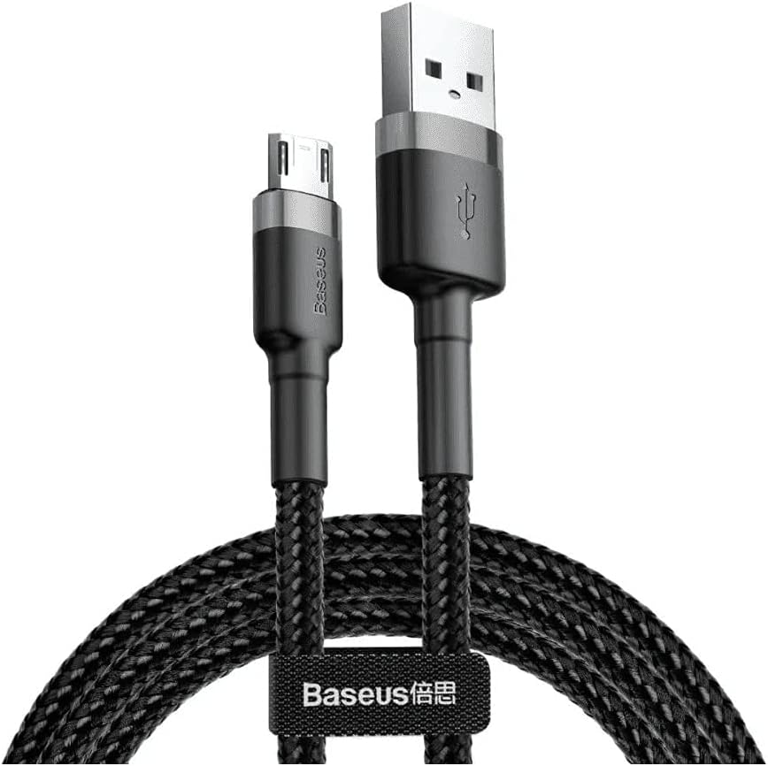 100% Genuine Baseus Double Sided Reversible Micro USB High-density Braided Fast Charging Data Cable For Smartphone Tablet