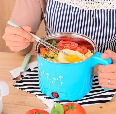 Mini Multifunctional Electric Hot Pot & Rice Cooker (1-2 Person) | Non-Stick Electric Cooking Pan