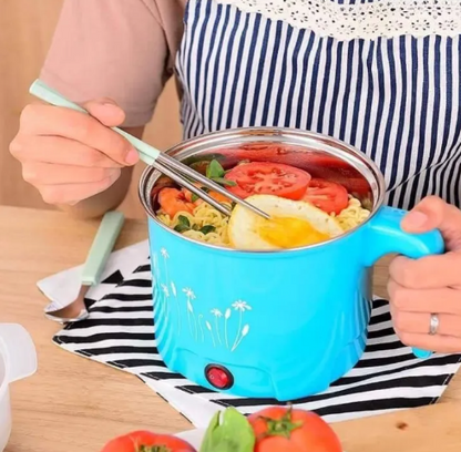 Mini Multifunctional Electric Hot Pot & Rice Cooker (1-2 Person) | Non-Stick Electric Cooking Pan