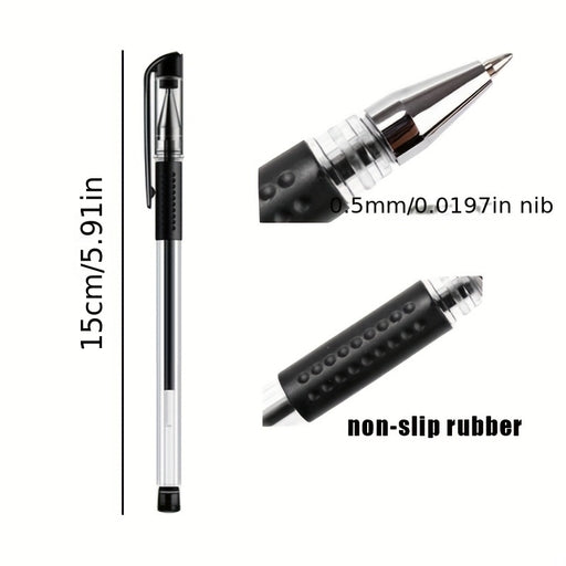3 Pens + 20 Refills Gel Pen Set School Supplies Black Blue Red Ink Color 0.5Mm Ballpoint Pen Kawaii