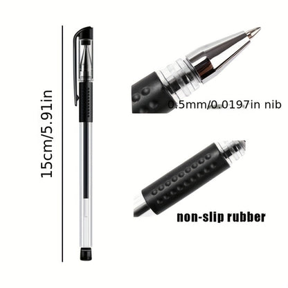 3 Pens + 20 Refills Gel Pen Set School Supplies Black Blue Red Ink Color 0.5Mm Ballpoint Pen Kawaii