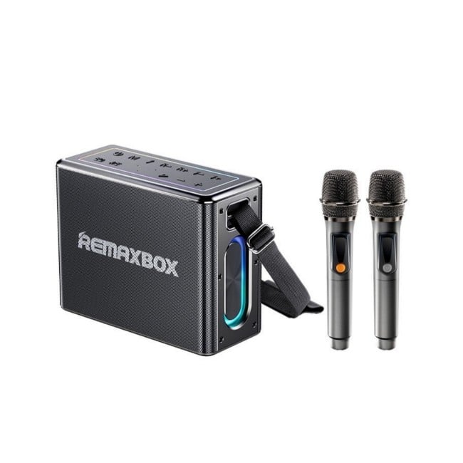 Remax RB-M51 Chenyie Series Portable Wireless Speaker With Light & Dual Wireless Mic (120W)