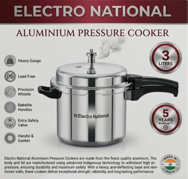 Indian Pressure Cooker 3L Capacity