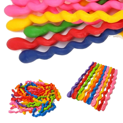 10 Pcs 40 Inches Latex Spiral Balloons-Birthday Party Balloon