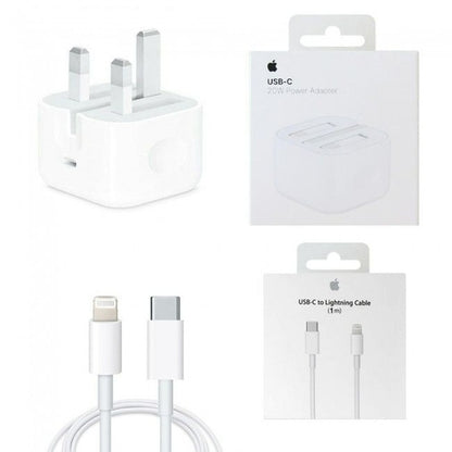 20W Fast Charger with USB-C to Lightning Cable, QC 3.0 for IPhone