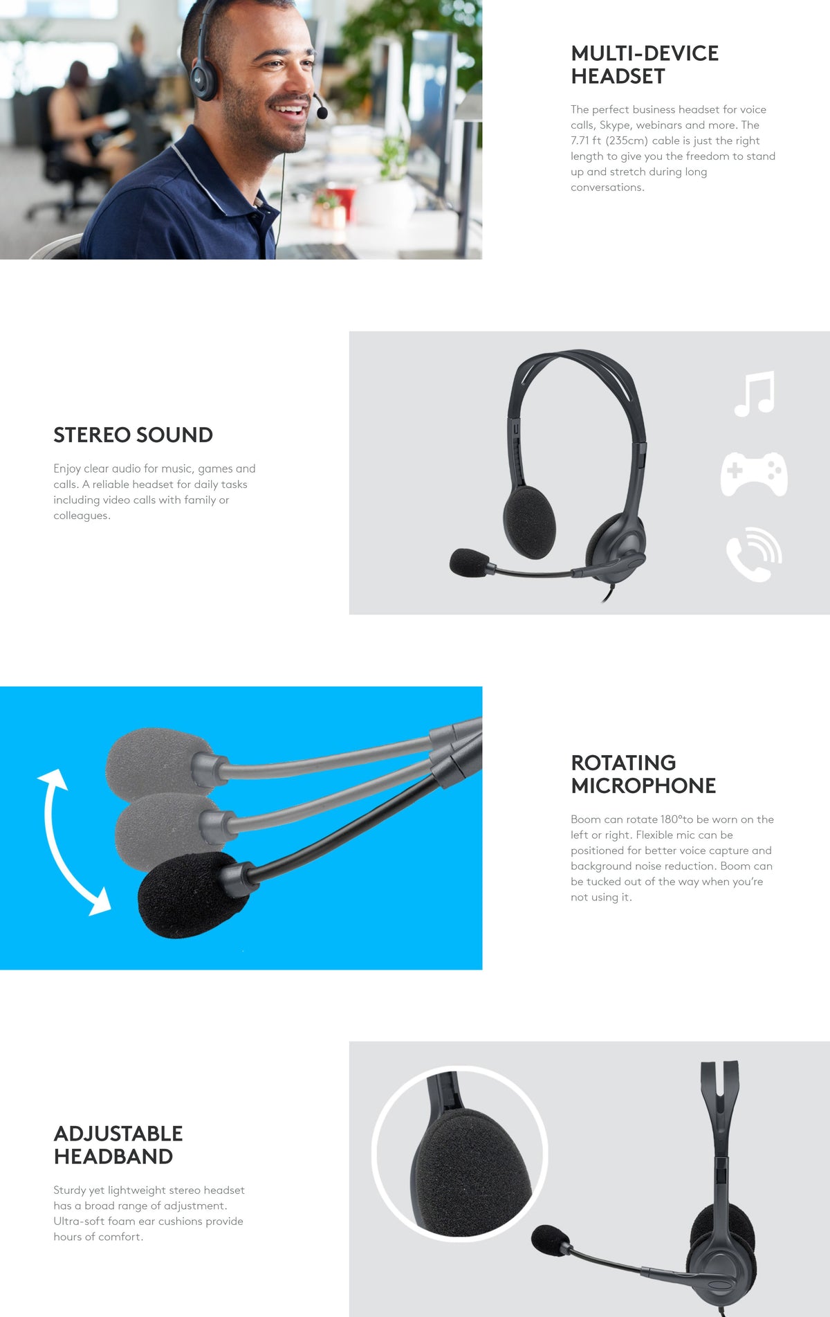 Logitech H111 High Quality Stereo Headset