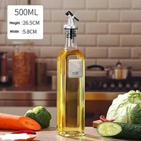 500Ml Square Multi-Specification Glass Bottled Vinegar Kitchen Dispenser Bottle