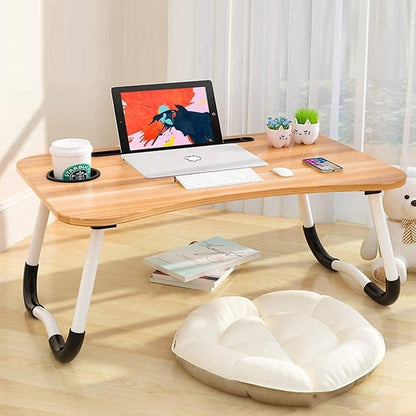 Portable Foldable Laptop Desk for Bed & Sofa – Study & Work Table