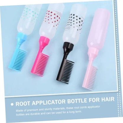 Hair Dye Bottles with Comb