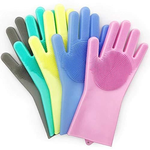 Reusable Heat Resistance Water Proof Washing Silicon Hand Gloves