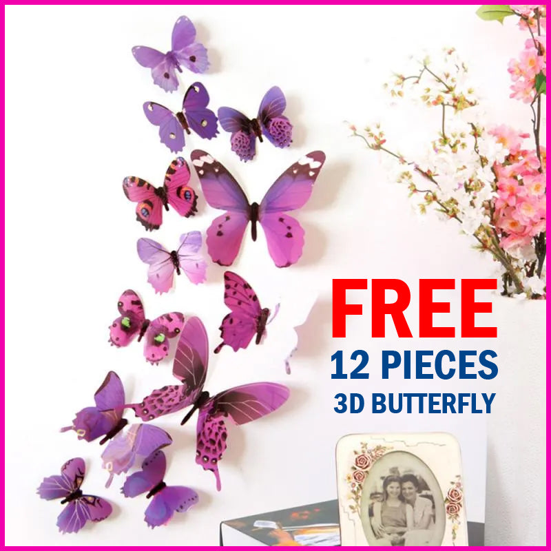 FREE 12 PCS 3D BUTTERFLY WITH Complete Set 103-Piece Premium Blue Balloon Garland Kit for Party Decoration, Unisex Balloon Arch Set for All Ages