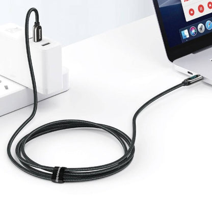 Baseus Display 1M 100W Fast Charging Data Cable Type-C to Type-C Black Digital Display- CATSK-B01