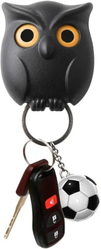 Adhesive Wall Mounted Key Holder Keychain [Owl Shaped]