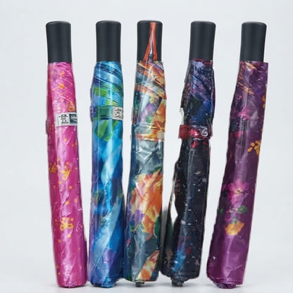 Two Folding Umbrellas Multicolour – Compact, Windproof & Portable