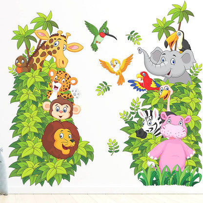PHF With Friends Wall Stickers For Kids Room Home Decoration Cartoon Bear Pig baby children cartoon bedroom room decor wall stickers removable kids nursery decal sticker Wall Decoration Stickers wall deco