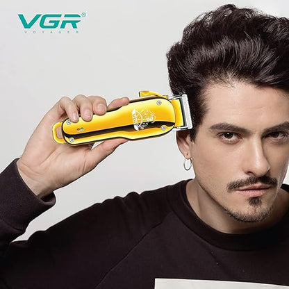 VGR V-678 Professional Hair Clipper 1500mAh Rechargeable Cordless Hair Trimmer  - Silver