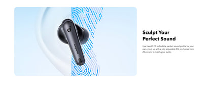 Soundcore by Anker Liberty 4 NC Wireless Earbuds, 98.5% Noise Reduction, Adaptive Noise Cancelling to Ears and Environment, Hi-Res Sound, 50H Battery, Wireless Charging, Bluetooth 5.3