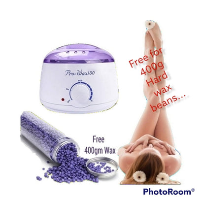 Wax Warmer Hair Removal Waxing Kit Hair Remover Tool (100G Wax Beans Free)