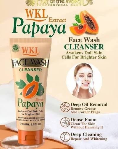 Wkl Papaya Whitening & Refreshing Face WashWkl Papaya Whitening & Refreshing Face Wash