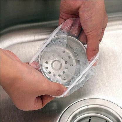 Kitchen Sink Strainer Mesh Bag- Disposable Sink Net Strainer Filter Bags for Sink Drain