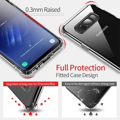 Galaxy S8 Plus Airbag Bumper Shockproof Hard Clear Transparent Case